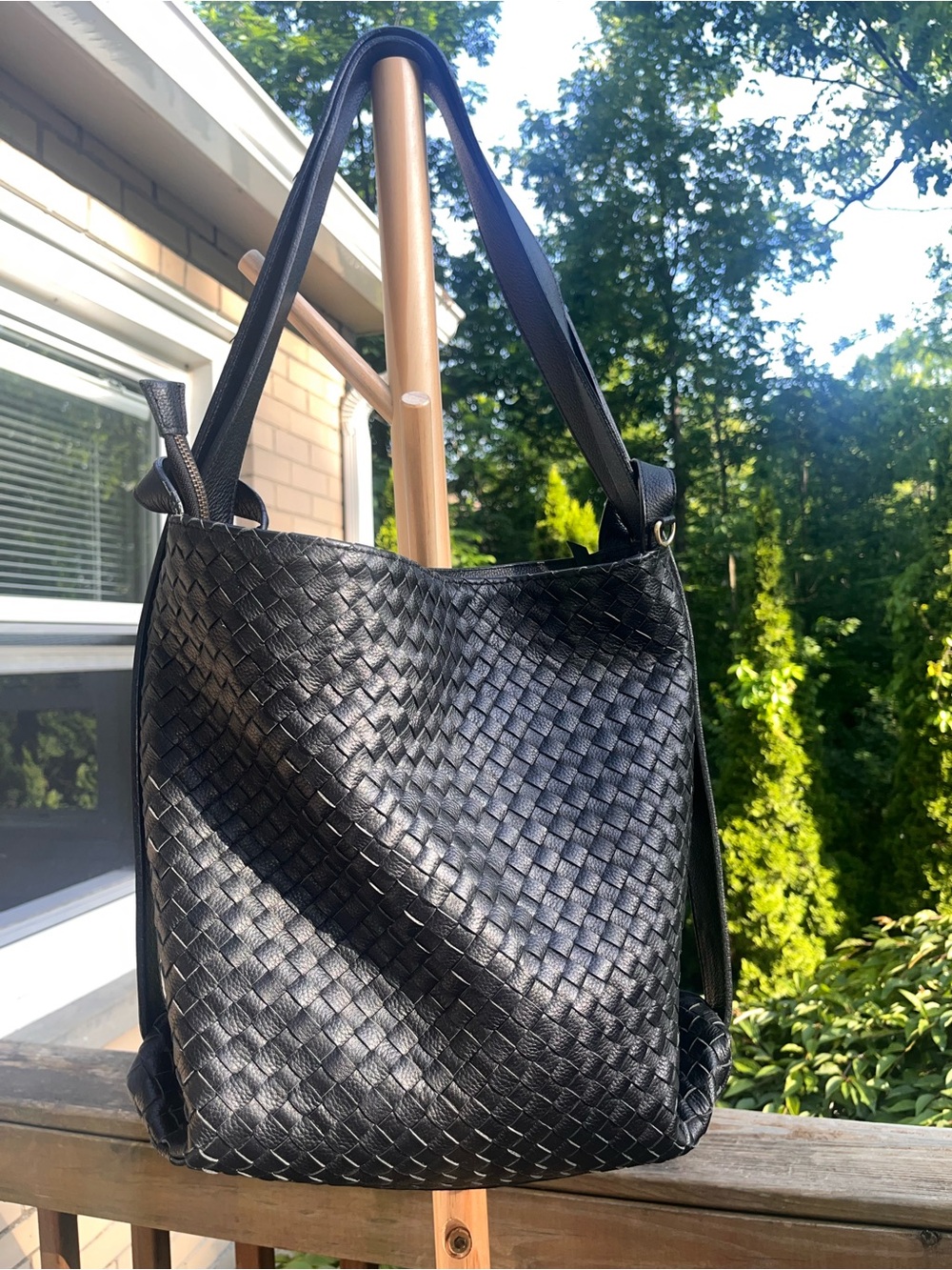 Mandrn Woven Evra Tote - Black